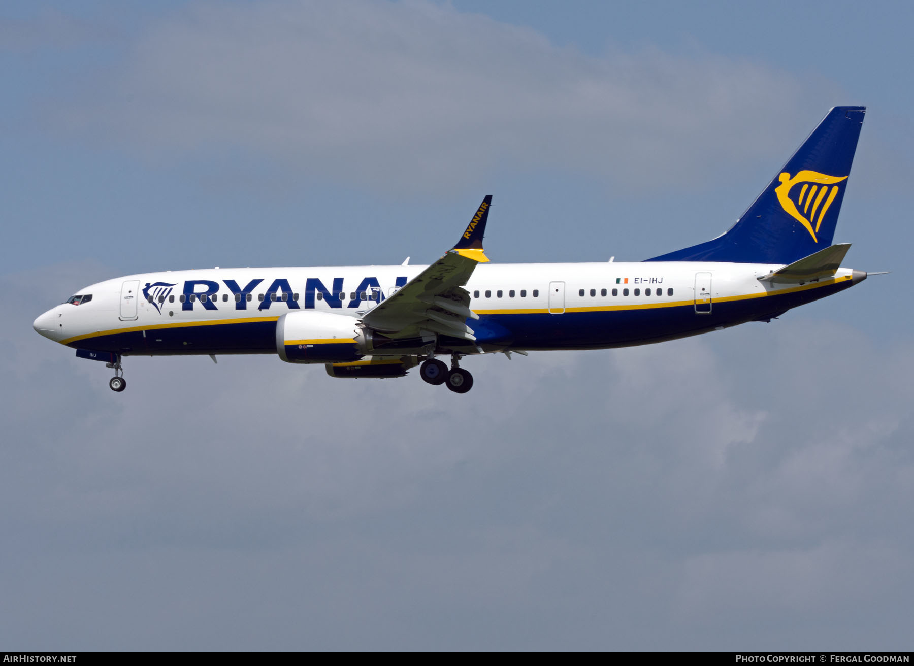 Aircraft Photo of EI-IHJ | Boeing 737-8200 Max 200 | Ryanair | AirHistory.net #582846