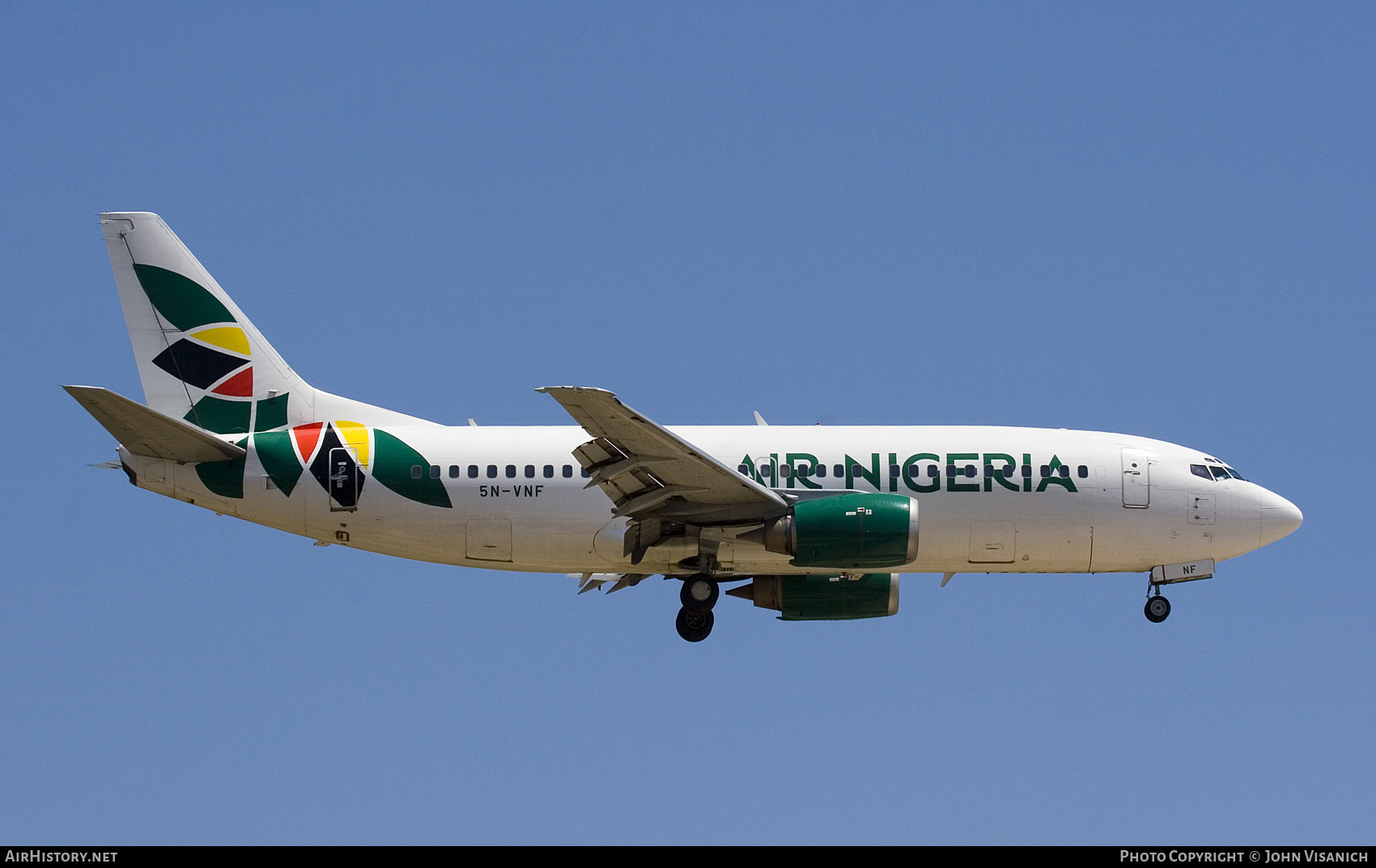 Aircraft Photo of 5N-VNF | Boeing 737-33V | Air Nigeria | AirHistory.net #582899