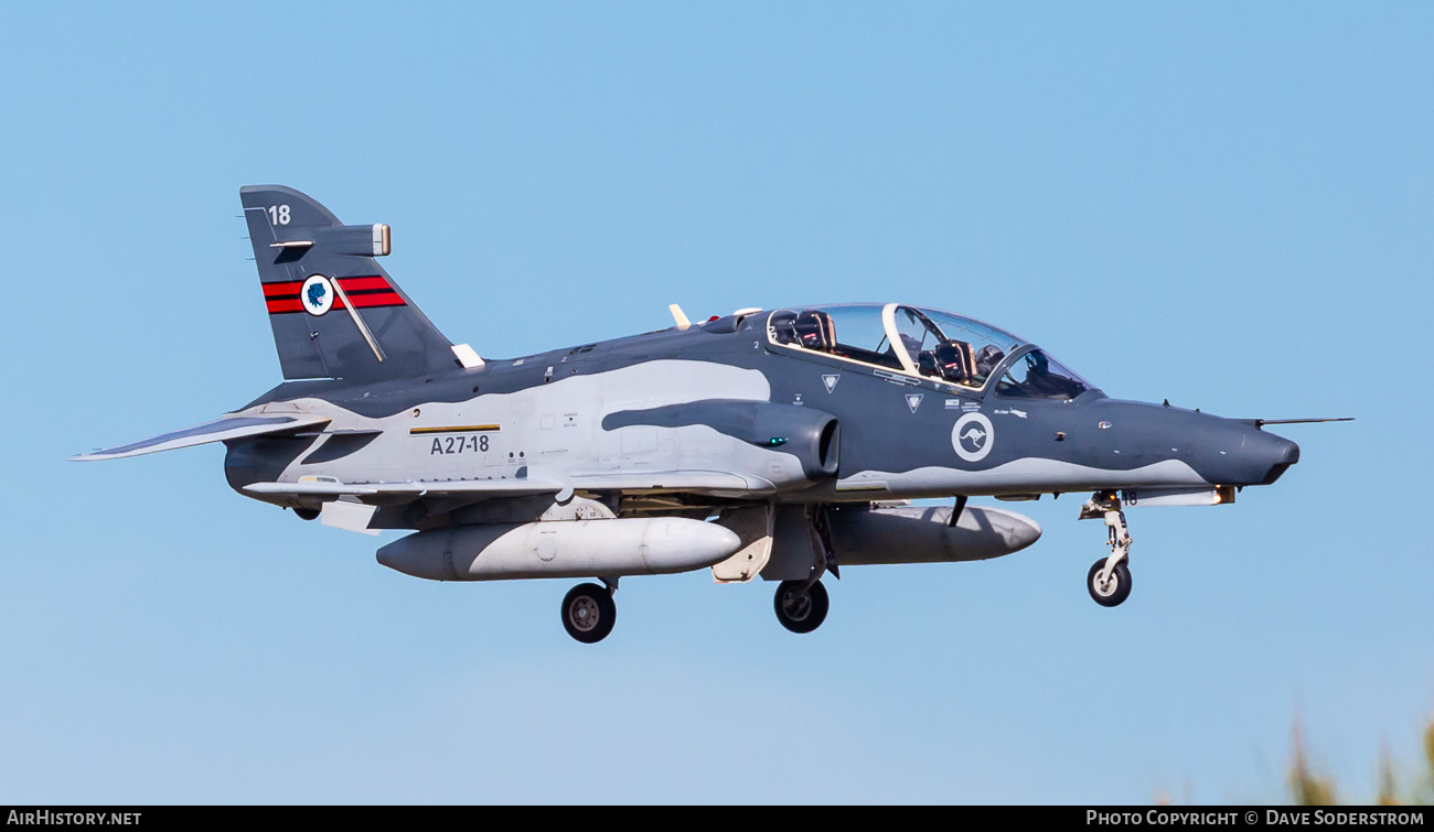 Aircraft Photo of A27-18 | BAE Systems Hawk 127 | Australia - Air Force | AirHistory.net #582900