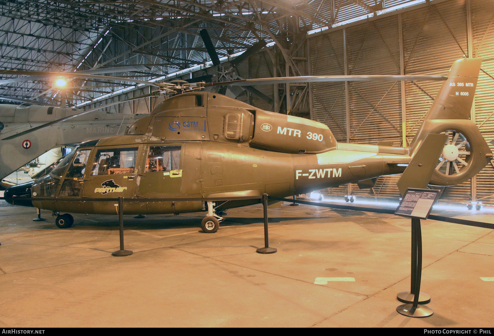 Aircraft Photo of F-ZWTM | Aerospatiale SA-365MTR Panther | Groupe Safran | AirHistory.net #582957