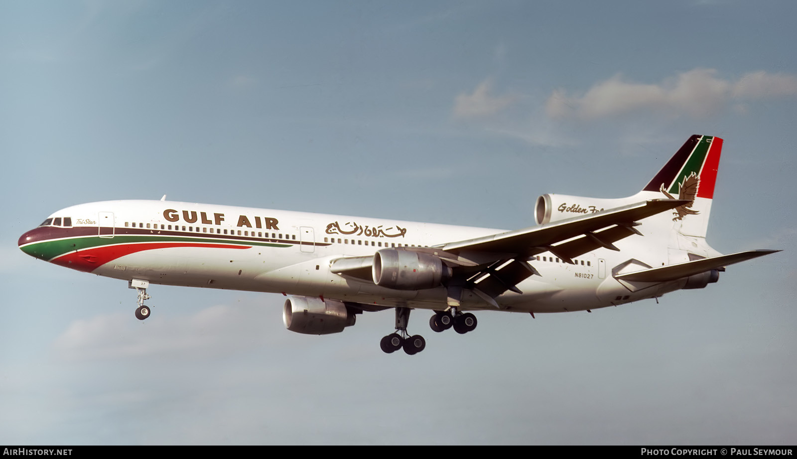 Aircraft Photo of N81027 | Lockheed L-1011-385-1 TriStar 1 | Gulf Air | AirHistory.net #582964