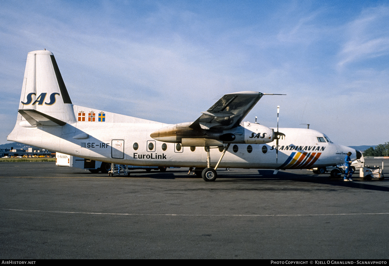 Aircraft Photo of SE-IRF | Fokker F27-600 Friendship | Scandinavian Commuter - Eurolink | AirHistory.net #582981
