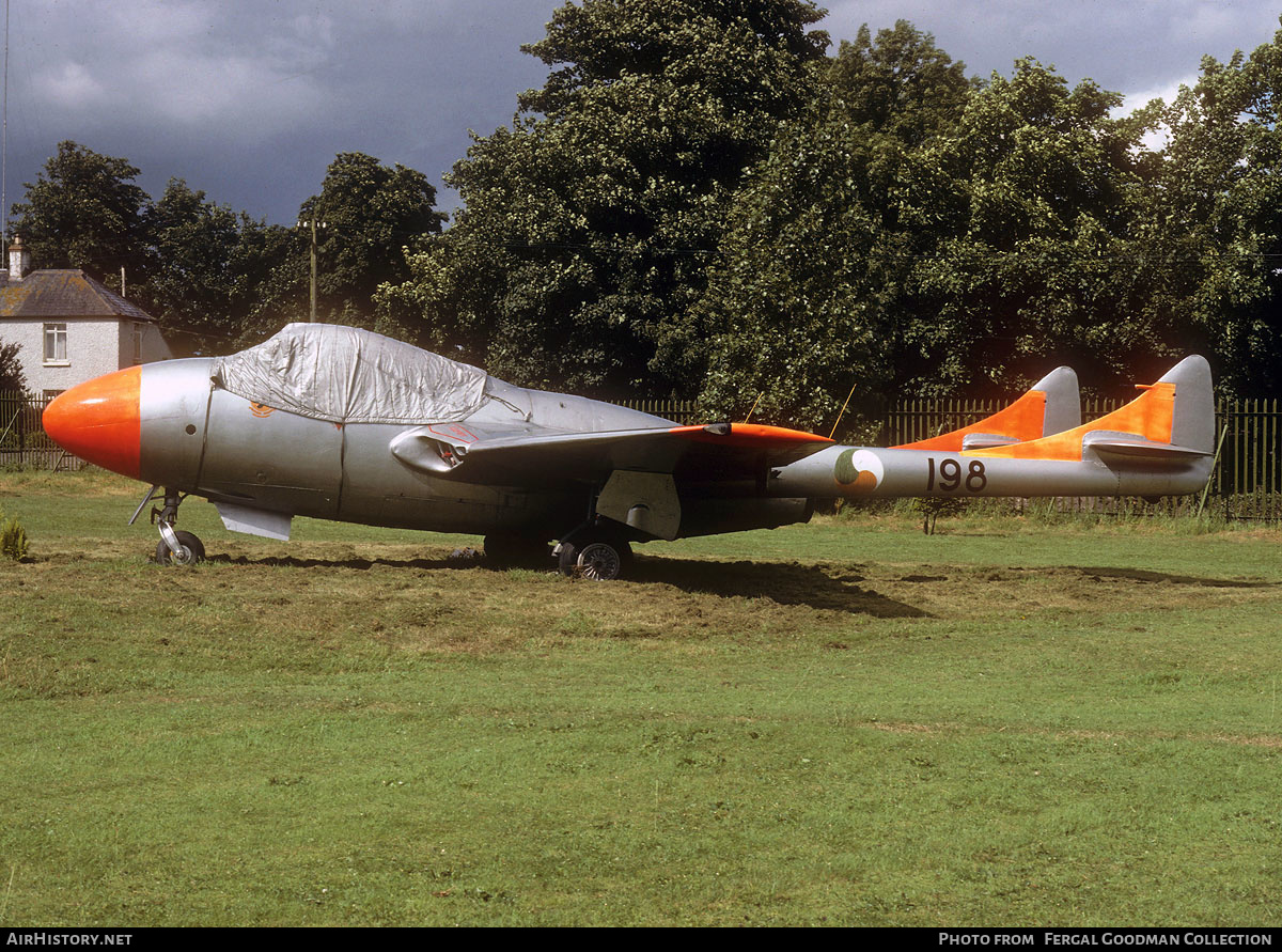 Aircraft Photo of 198 | De Havilland D.H. 115 Vampire T11 | Ireland - Air Force | AirHistory.net #583006