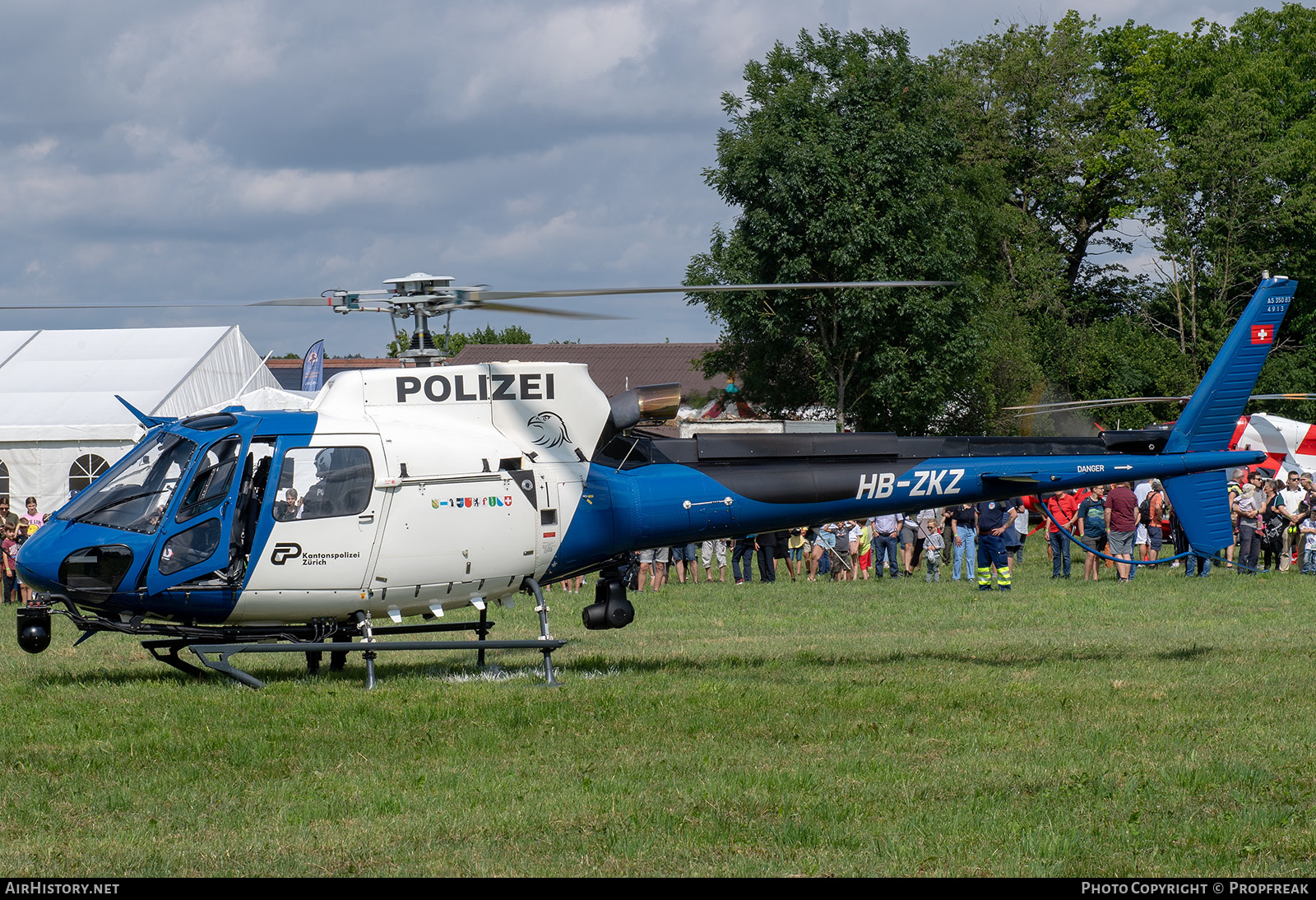 Aircraft Photo of HB-ZKZ | Eurocopter AS-350B-3 Ecureuil | Polizei | AirHistory.net #583011