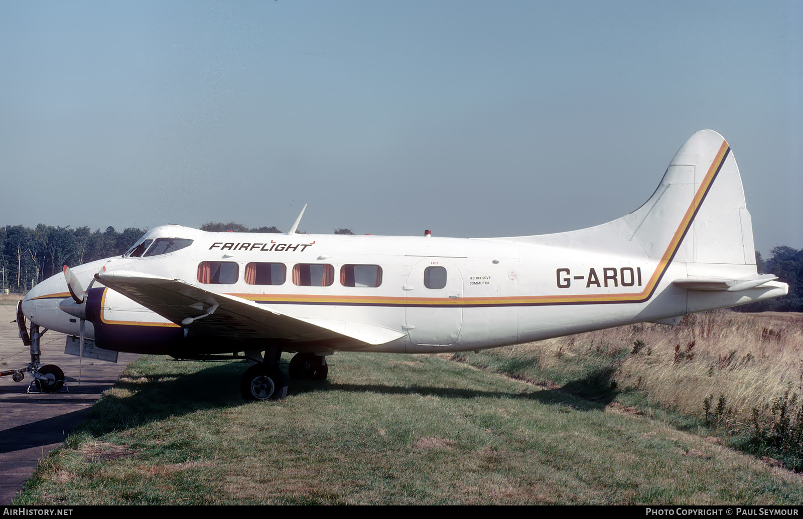 Aircraft Photo of G-AROI | De Havilland D.H. 104 Dove 5 | Fairflight Charters | AirHistory.net #583044