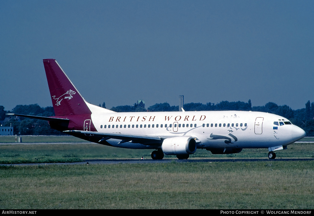 Aircraft Photo of G-OBWZ | Boeing 737-3Q8 | British World Airlines | AirHistory.net #583059