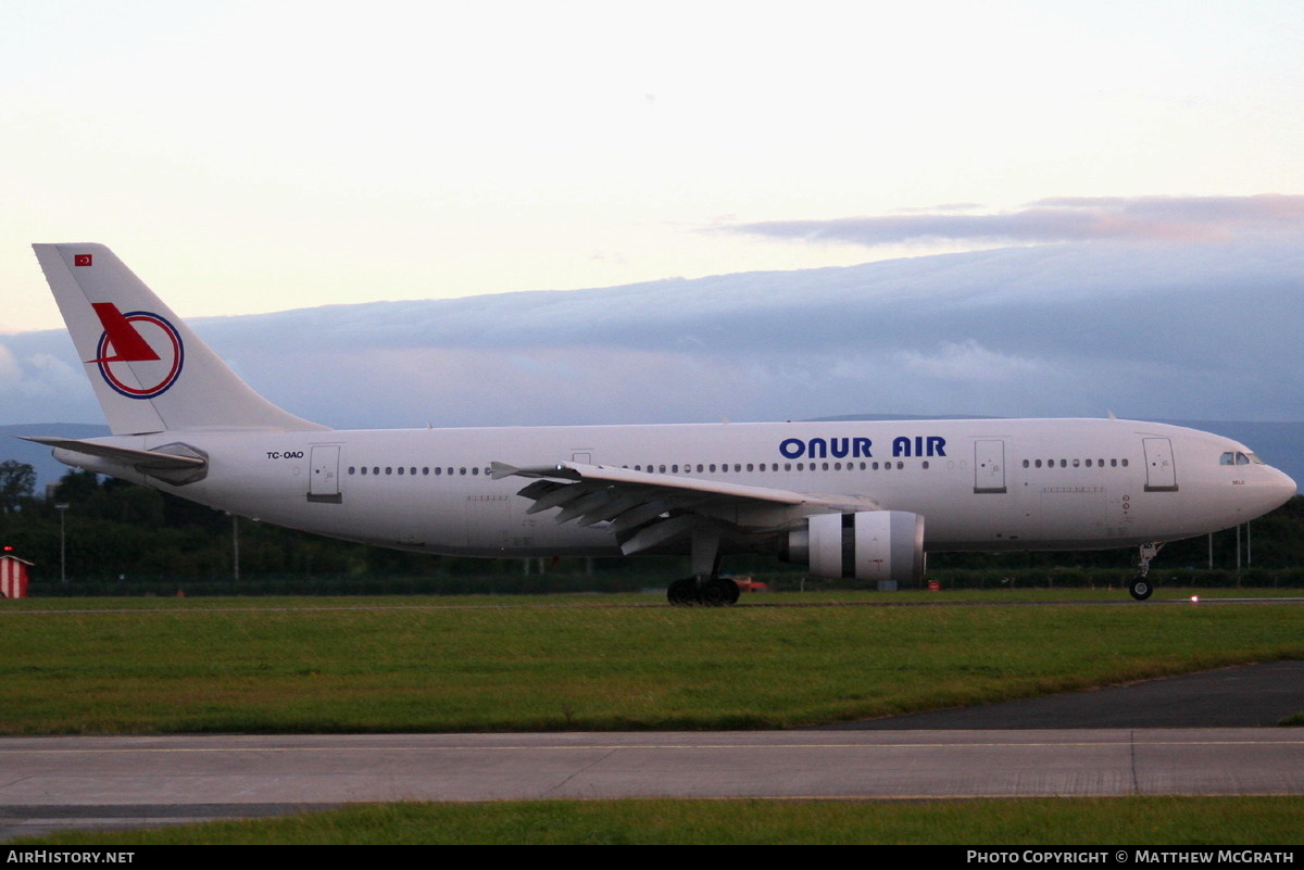 Aircraft Photo of TC-OAO | Airbus A300B4-605R | Onur Air | AirHistory.net #583080