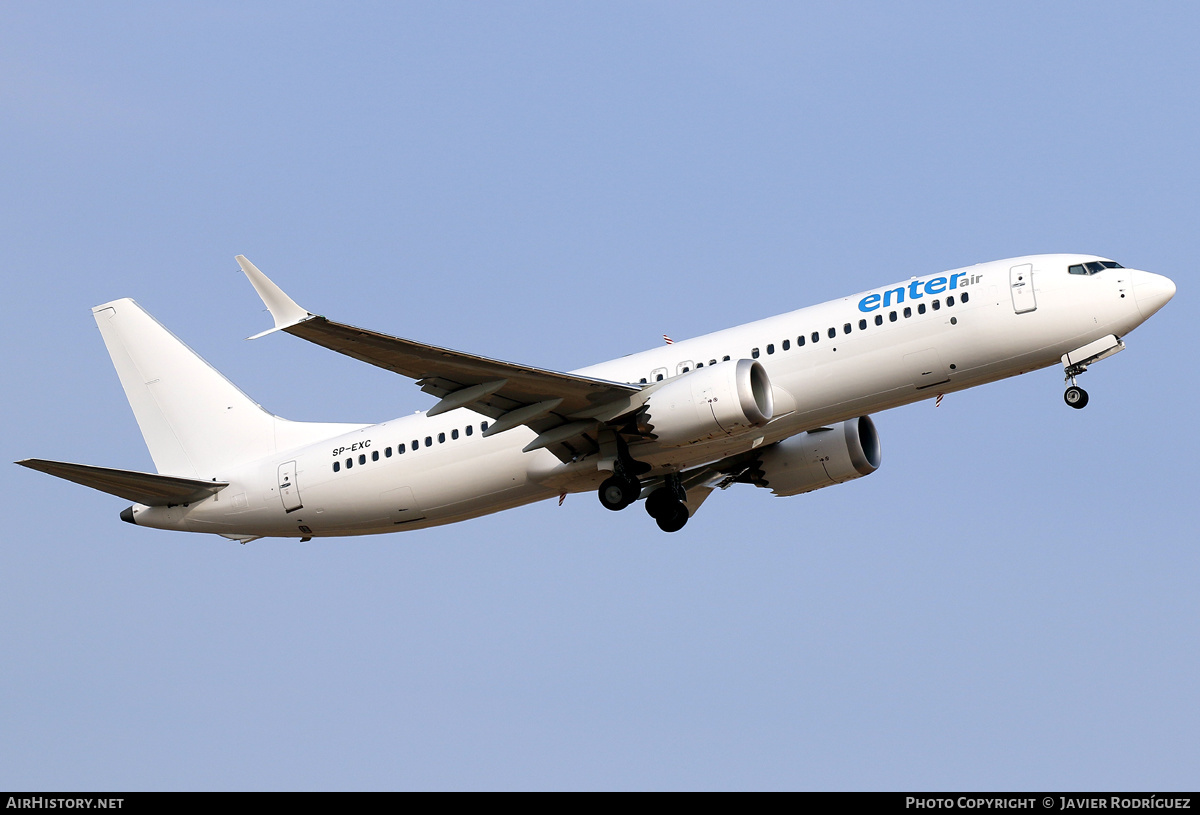 Aircraft Photo of SP-EXC | Boeing 737-8 Max 8 | Enter Air | AirHistory.net #583088