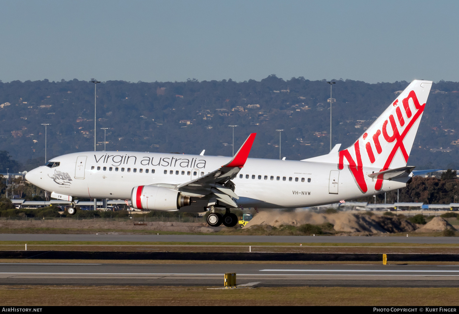 Aircraft Photo of VH-NVW | Boeing 737-7K2 | Virgin Australia Airlines | AirHistory.net #583090