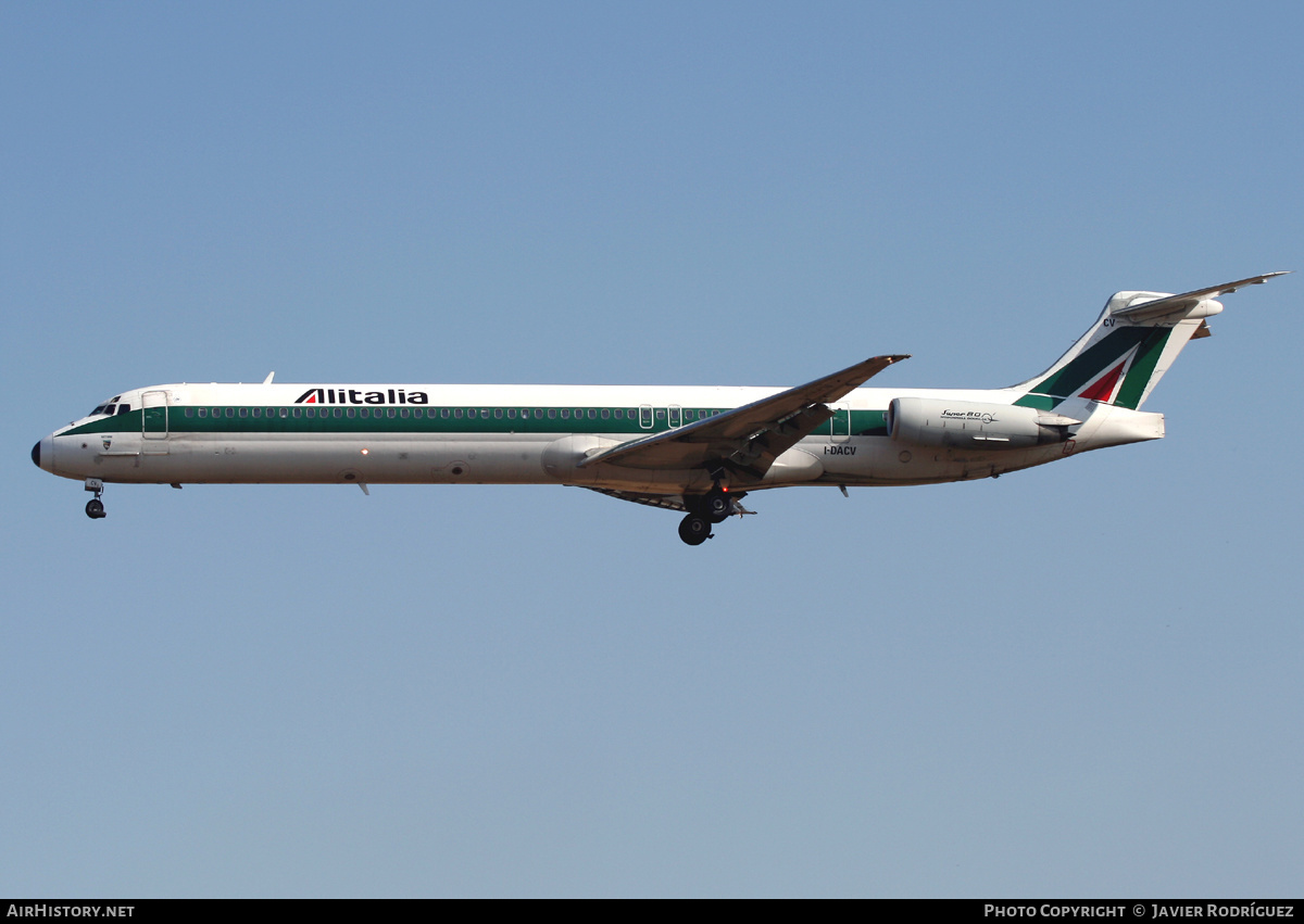 Aircraft Photo of I-DACV | McDonnell Douglas MD-82 (DC-9-82) | Alitalia | AirHistory.net #583119