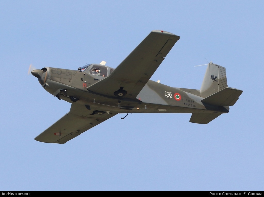 Aircraft Photo of MM61986 | SIAI-Marchetti S-208M | Italy - Air Force | AirHistory.net #583137