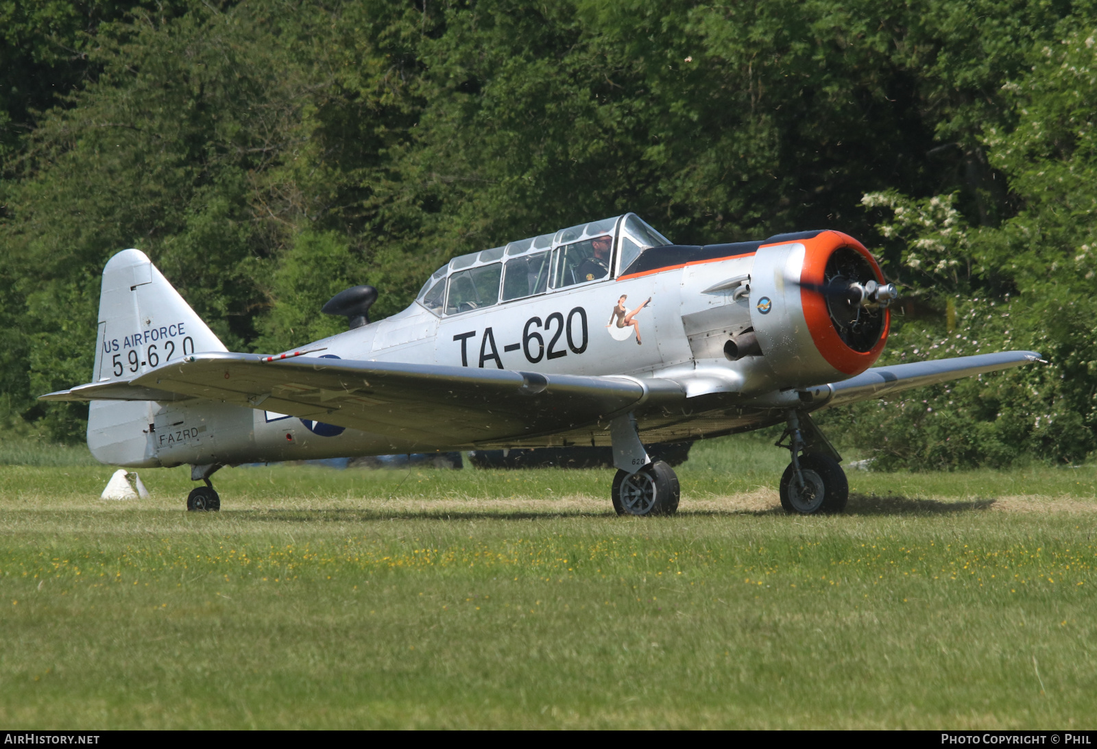 Aircraft Photo of F-AZRD / 59620 | North American AT-6D Harvard III | USA - Air Force | AirHistory.net #583155