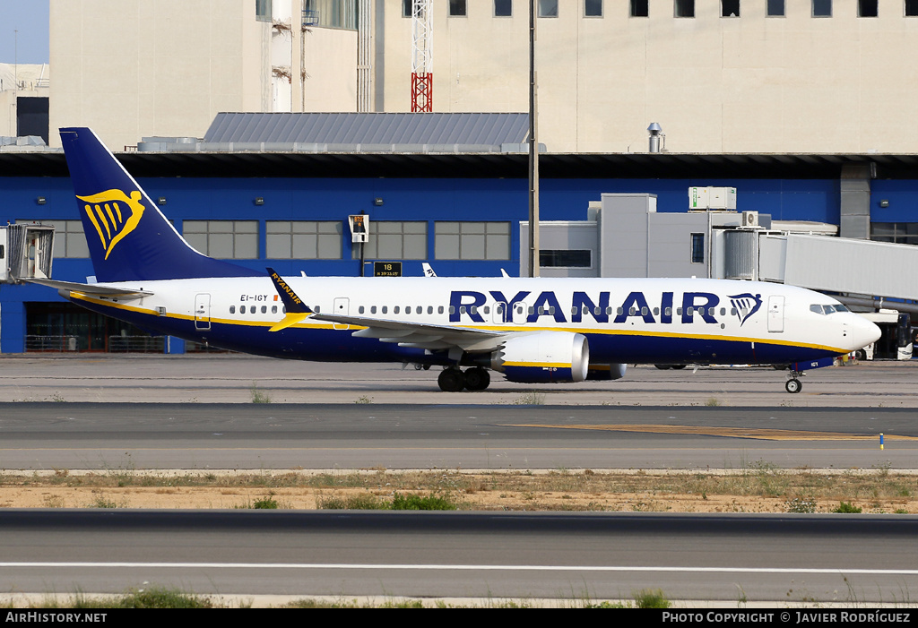 Aircraft Photo of EI-IGY | Boeing 737-8200 Max 200 | Ryanair | AirHistory.net #583236