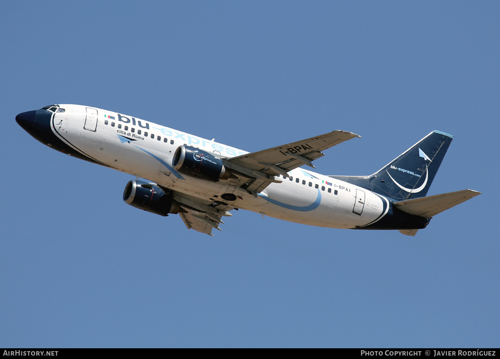 Aircraft Photo of I-BPAI | Boeing 737-31S | Blu-Express | AirHistory.net #583254