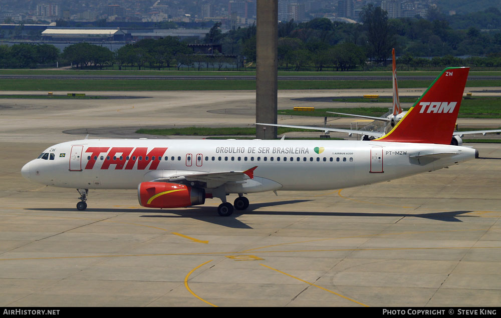 Aircraft Photo of PT-MZW | Airbus A320-232 | TAM Linhas Aéreas | AirHistory.net #583376