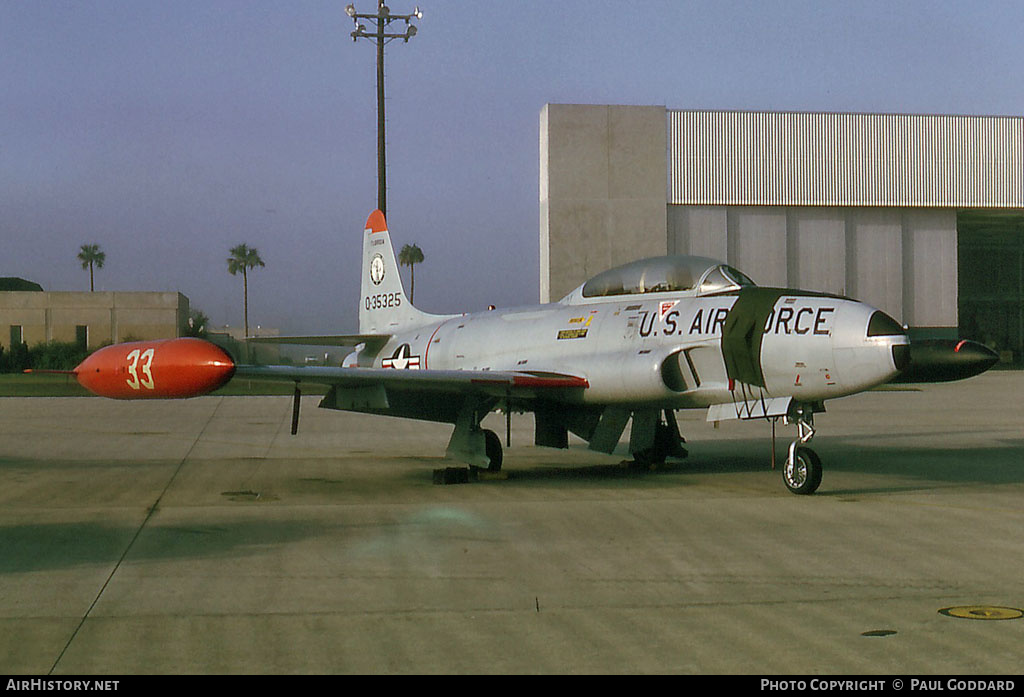 Aircraft Photo of 53-5325 / 0-35325 | Lockheed T-33A | USA - Air Force | AirHistory.net #583457