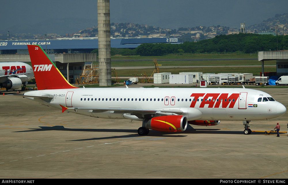 Aircraft Photo of PT-MZO | Airbus A320-231 | TAM Linhas Aéreas | AirHistory.net #583467