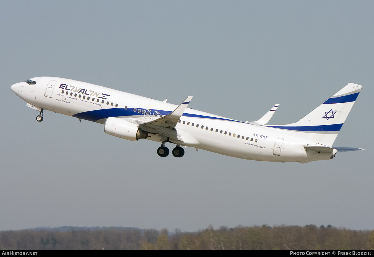 Aircraft Photo of 4X-EKF | Boeing 737-8HX | El Al Israel Airlines | AirHistory.net #583471