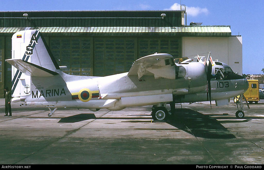 Aircraft Photo of AS-103 / 149878 | Grumman S-2E Tracker | Venezuela - Navy | AirHistory.net #583502