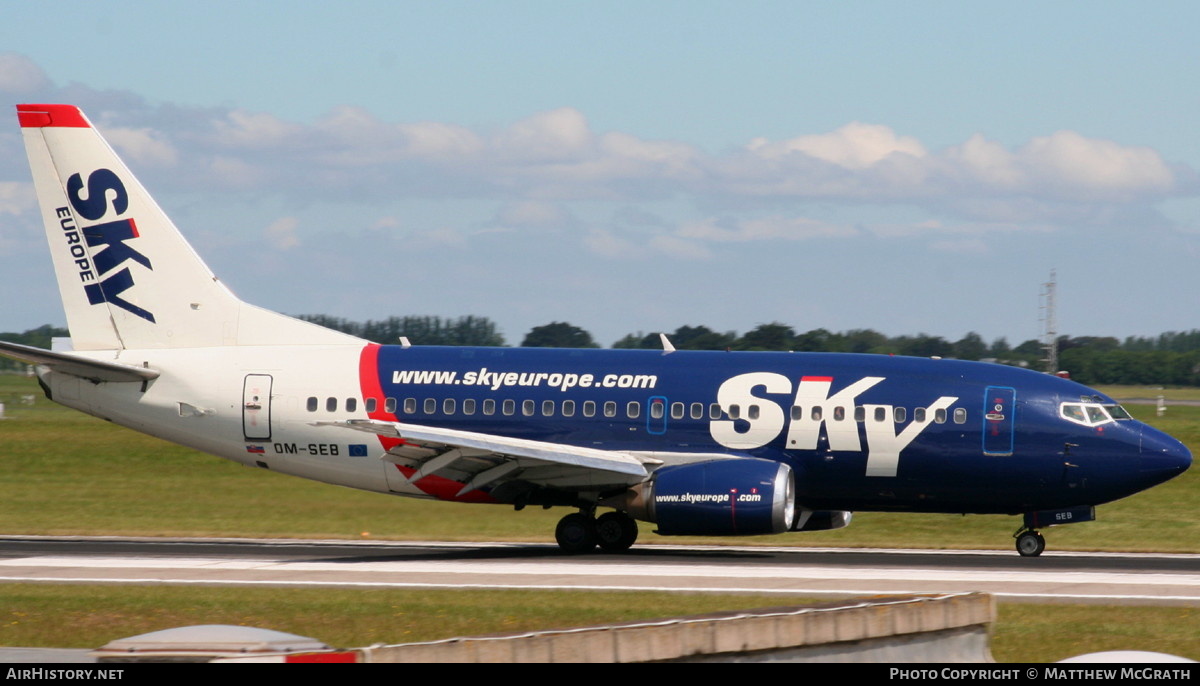 Aircraft Photo of OM-SEB | Boeing 737-5Y0 | SkyEurope Airlines | AirHistory.net #583503