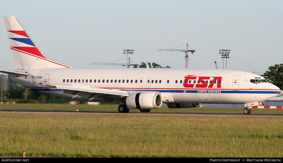 Aircraft Photo of OK-DGM | Boeing 737-45S | ČSA - Czech Airlines | AirHistory.net #583512