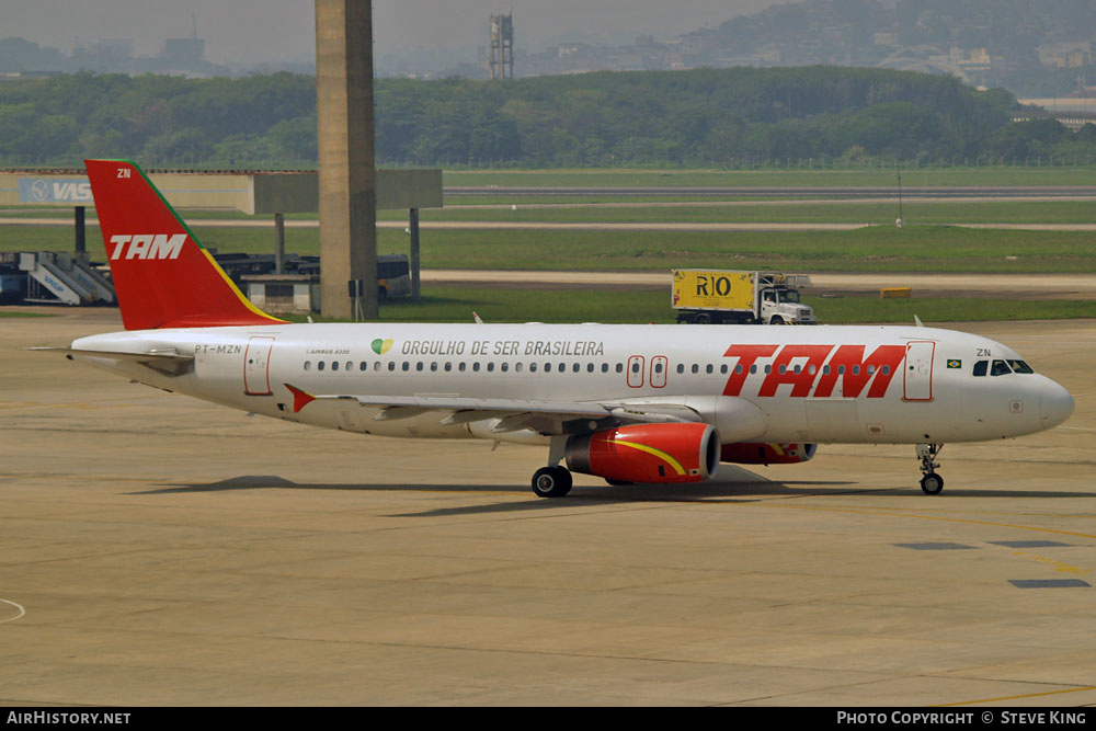 Aircraft Photo of PT-MZN | Airbus A320-231 | TAM Linhas Aéreas | AirHistory.net #583513