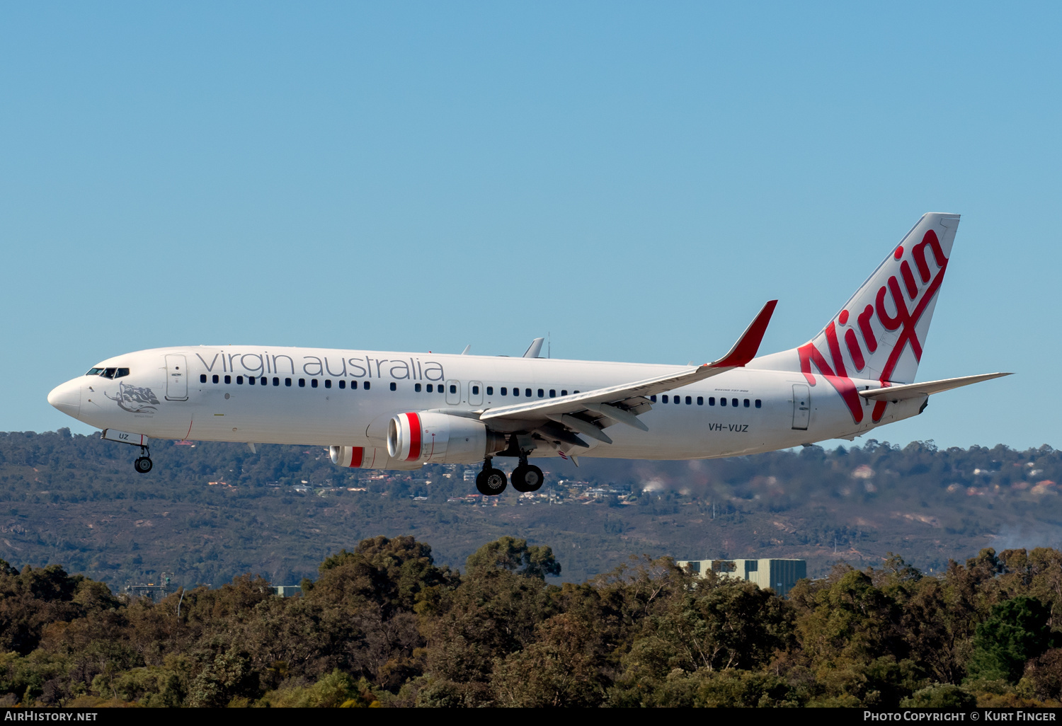 Aircraft Photo of VH-VUZ | Boeing 737-8FE | Virgin Australia Airlines | AirHistory.net #583524