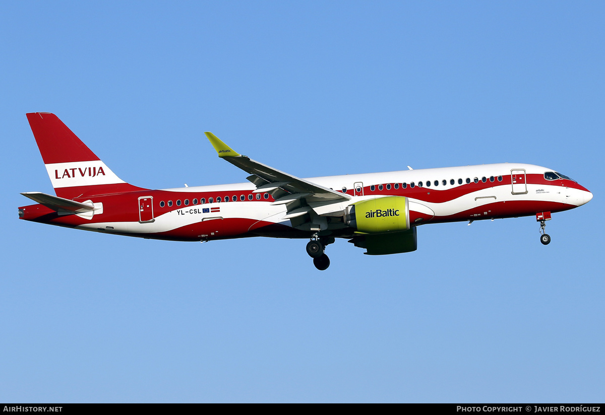 Aircraft Photo of YL-CSL | Airbus A220-371 (BD-500-1A11) | AirBaltic | AirHistory.net #583529