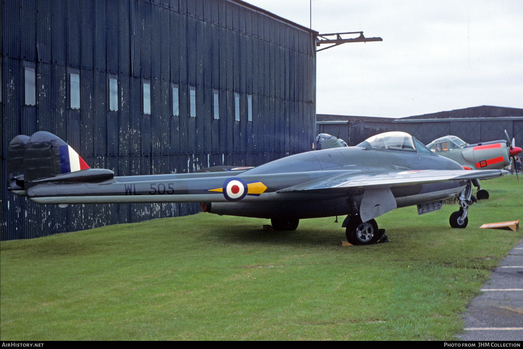Aircraft Photo of WL505 | De Havilland D.H. 100 Vampire FB9 | UK - Air Force | AirHistory.net #583540