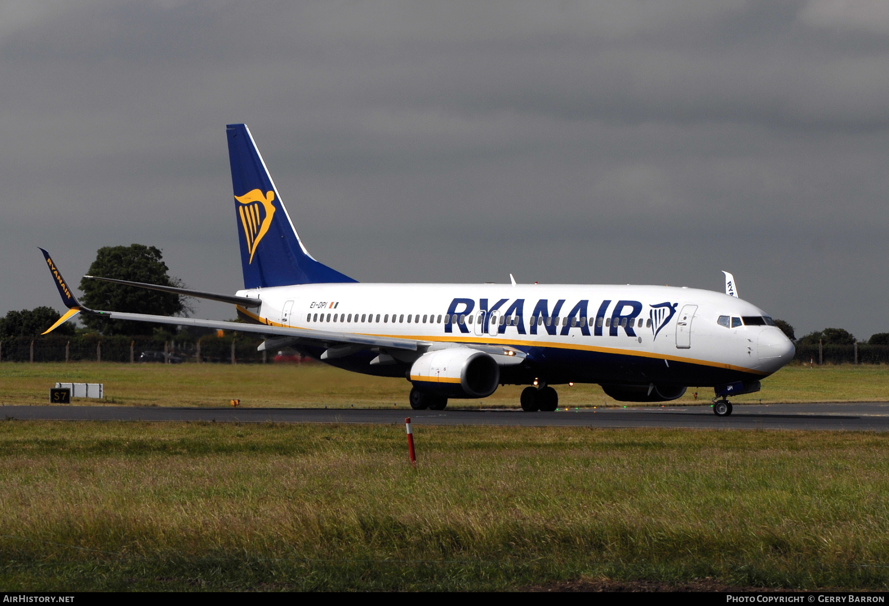 Aircraft Photo of EI-DPI | Boeing 737-8AS | Ryanair | AirHistory.net #583579