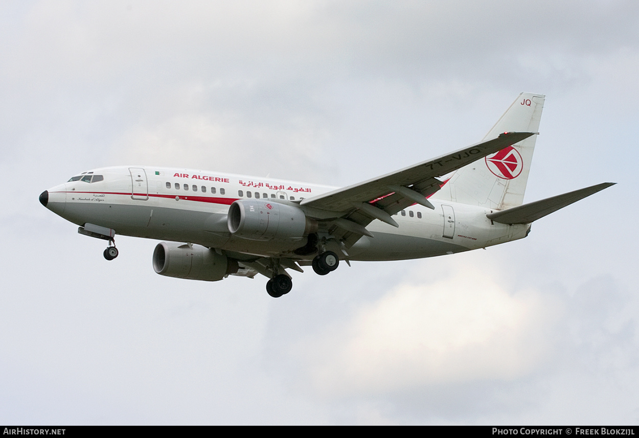 Aircraft Photo of 7T-VJQ | Boeing 737-6D6 | Air Algérie | AirHistory.net #583593