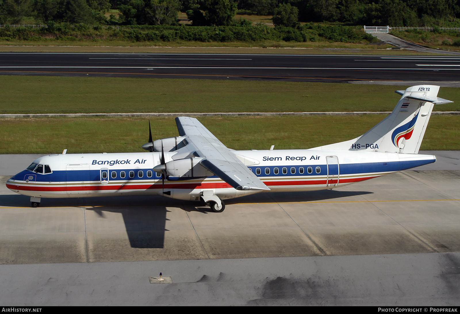 Aircraft Photo of HS-PGA | ATR ATR-72-202 | Bangkok Airways | AirHistory.net #583647