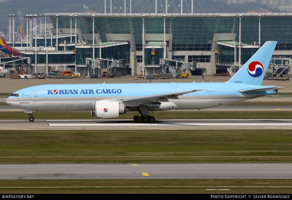 Aircraft Photo of HL8005 | Boeing 777-FB5 | Korean Air Cargo | AirHistory.net #583726