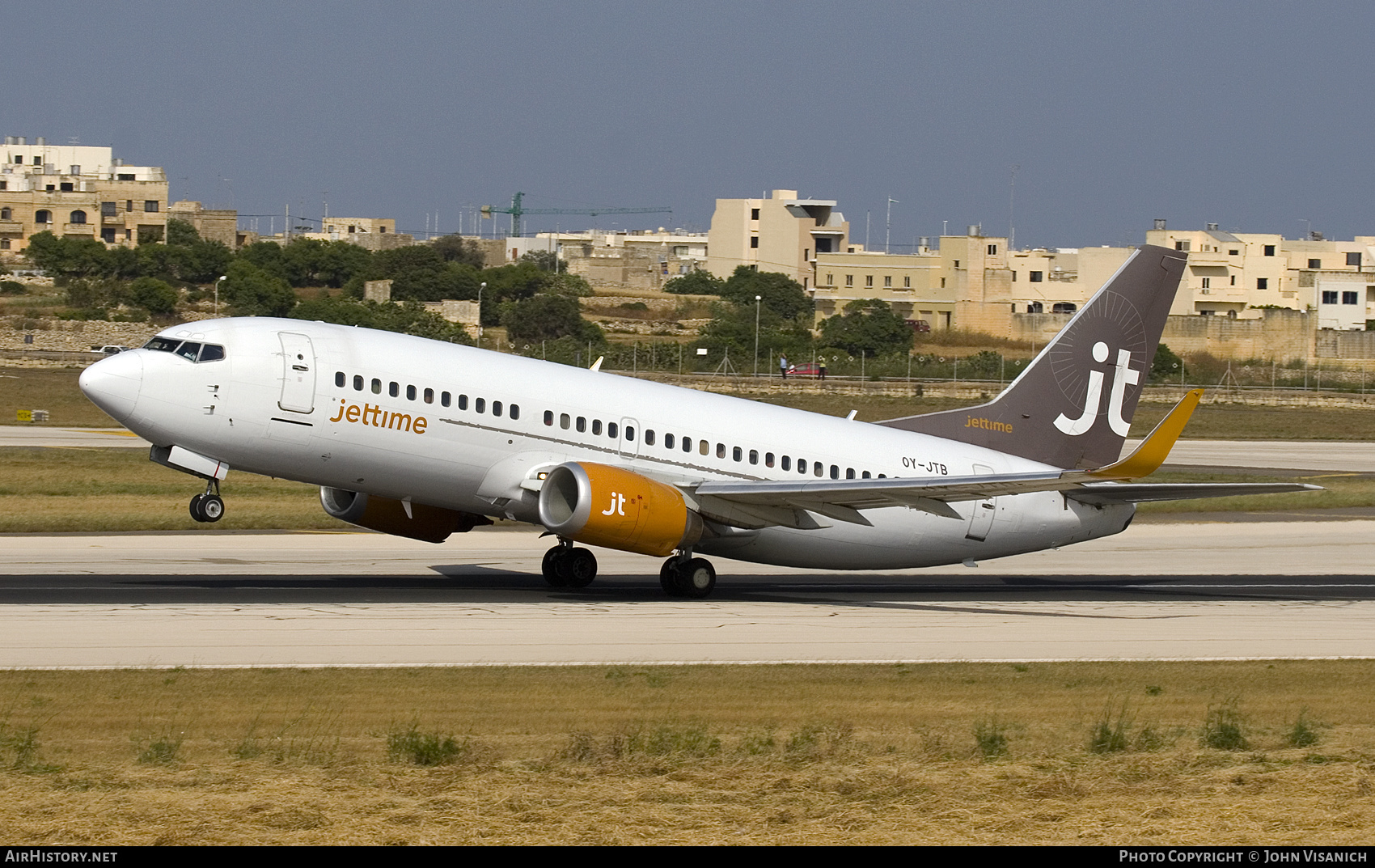 Aircraft Photo of OY-JTB | Boeing 737-3Y0 | Jettime | AirHistory.net #583756