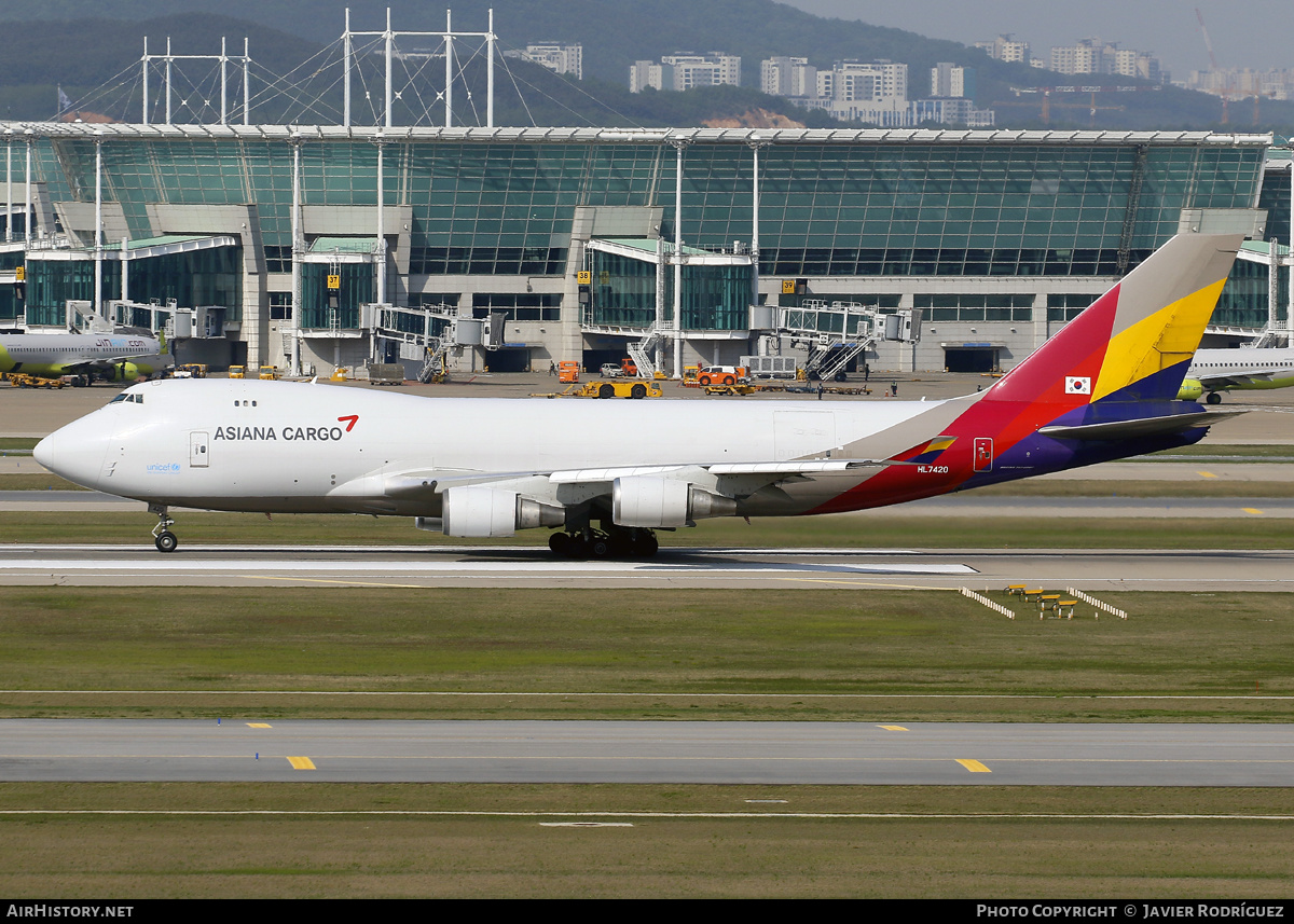 Aircraft Photo of HL7420 | Boeing 747-48EF/SCD | Asiana Airlines Cargo | AirHistory.net #583806