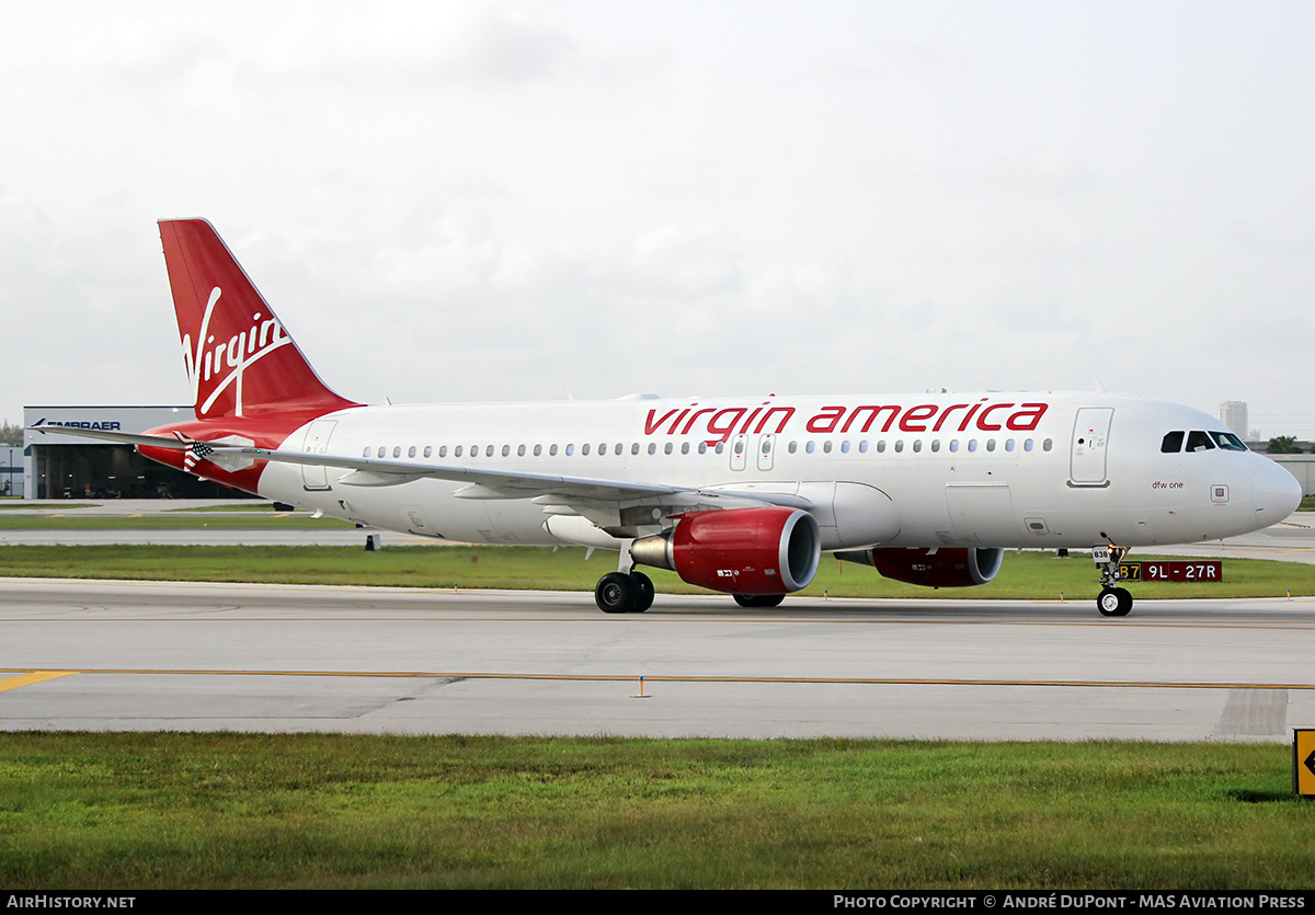 Aircraft Photo of N838VA | Airbus A320-214 | Virgin America | AirHistory.net #583812