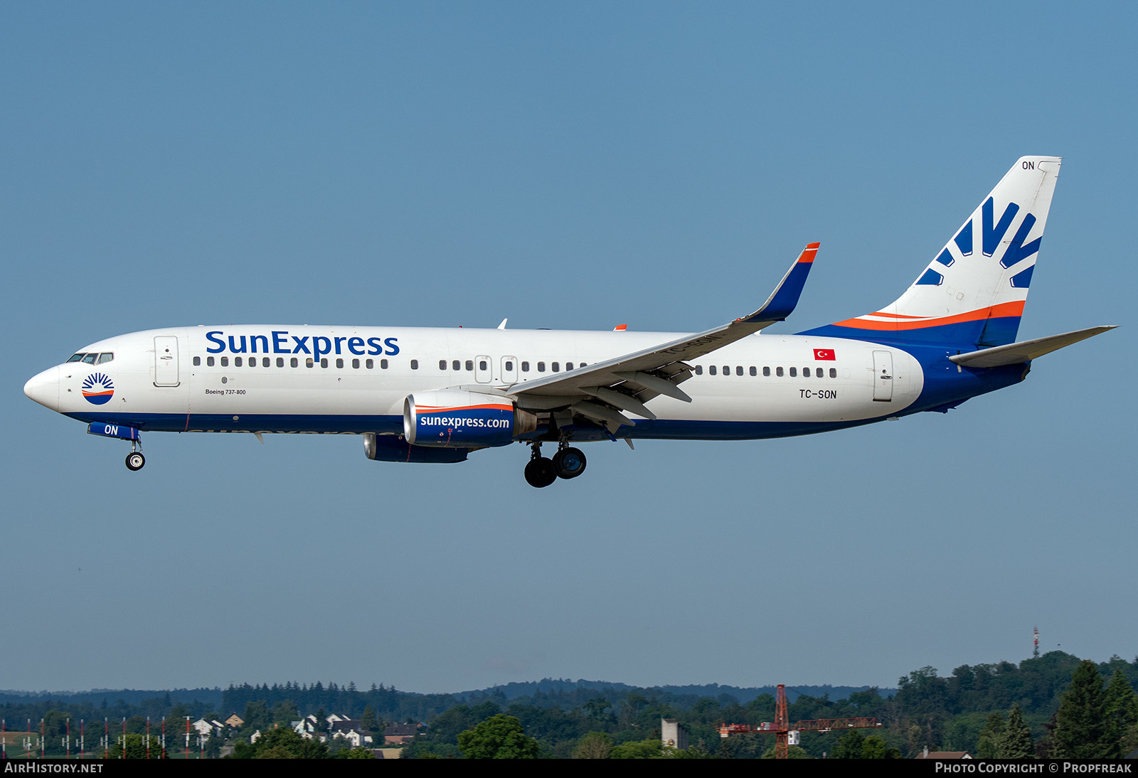 Aircraft Photo of TC-SON | Boeing 737-86J | SunExpress | AirHistory.net #583827