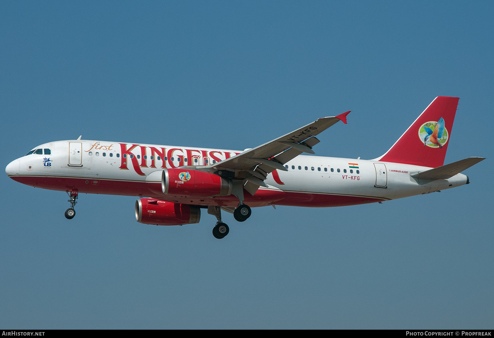 Aircraft Photo of VT-KFG | Airbus A320-232 | Kingfisher Airlines | AirHistory.net #583841