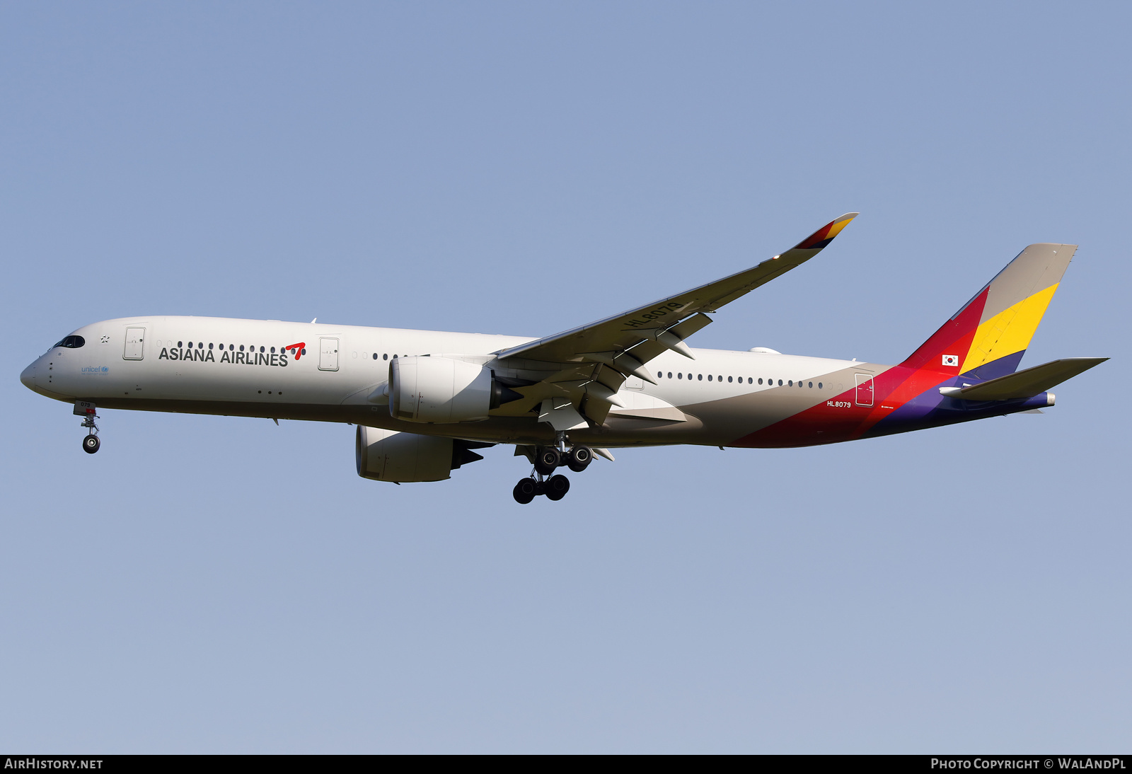 Aircraft Photo of HL8079 | Airbus A350-941 | Asiana Airlines | AirHistory.net #583884