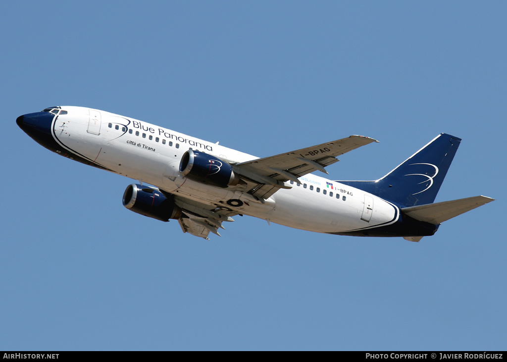 Aircraft Photo of I-BPAG | Boeing 737-31S | Blue Panorama Airlines | AirHistory.net #583940