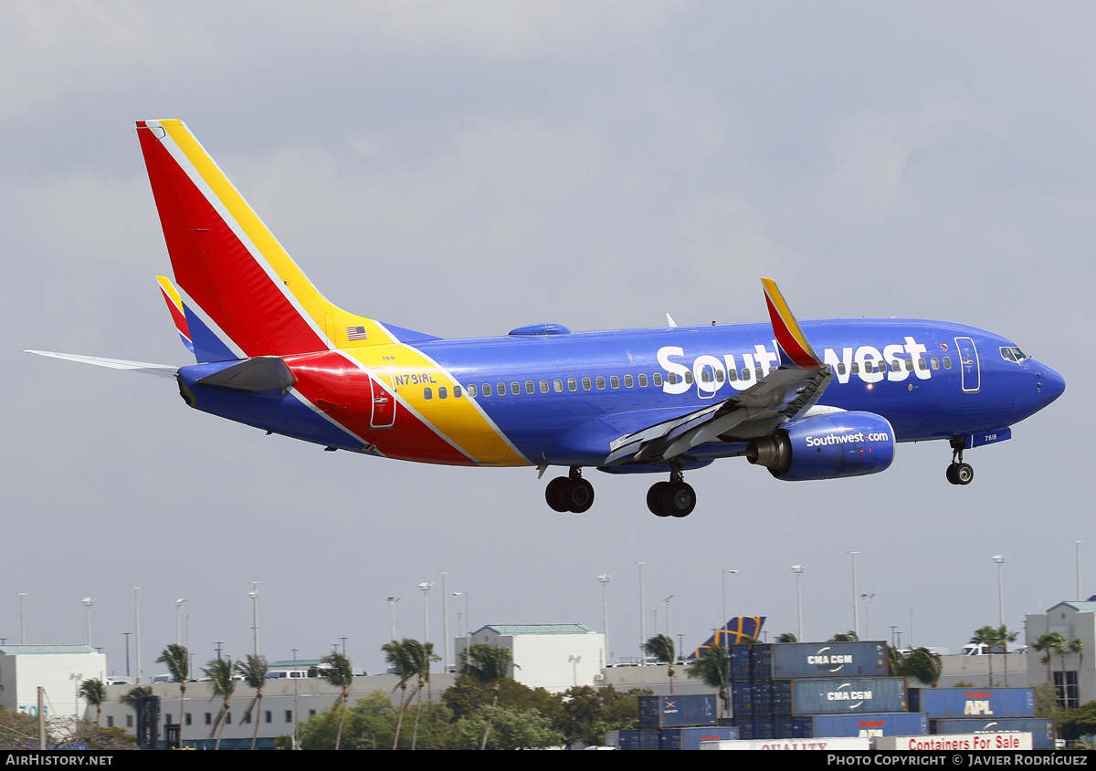 Aircraft Photo of N7818L | Boeing 737-76N | Southwest Airlines | AirHistory.net #583947