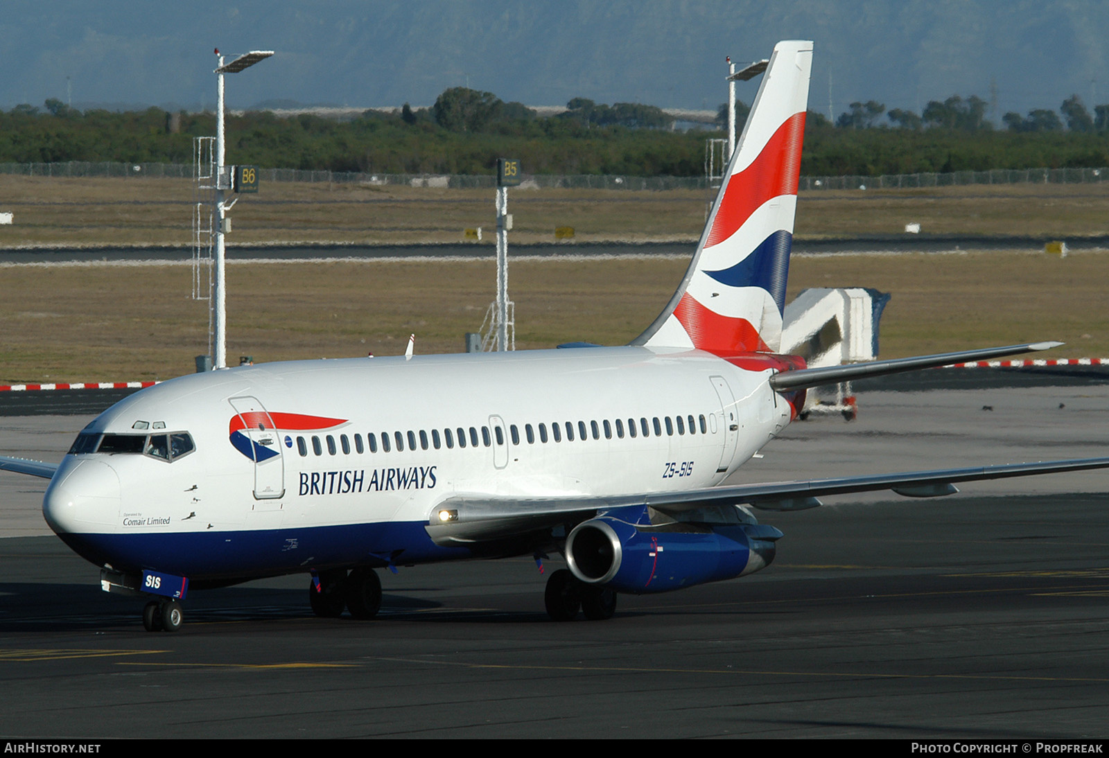 Aircraft Photo of ZS-SIS | Boeing 737-236/Adv | British Airways | AirHistory.net #583950