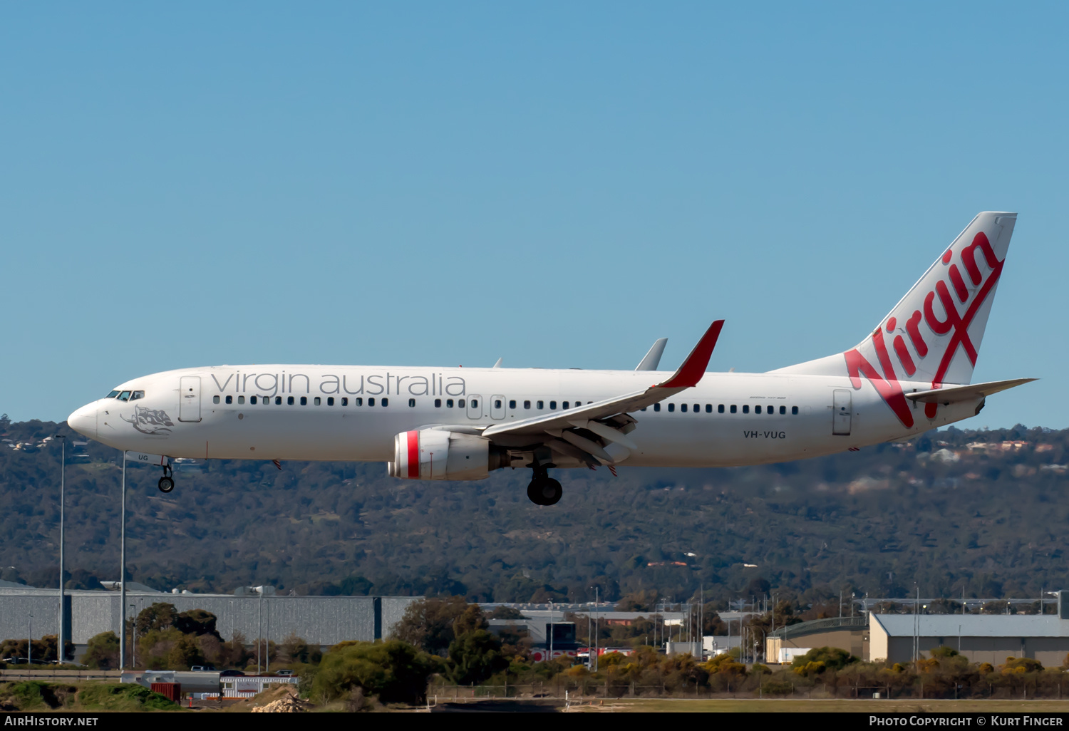 Aircraft Photo of VH-VUG | Boeing 737-8FE | Virgin Australia Airlines | AirHistory.net #584061