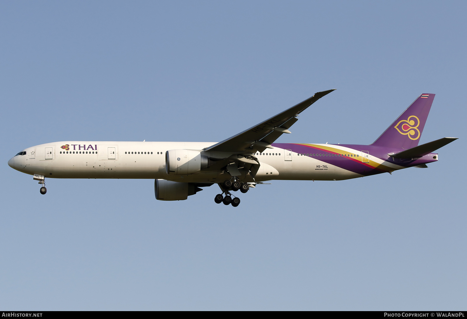 Aircraft Photo of HS-TKL | Boeing 777-3AL/ER | Thai Airways International | AirHistory.net #584073