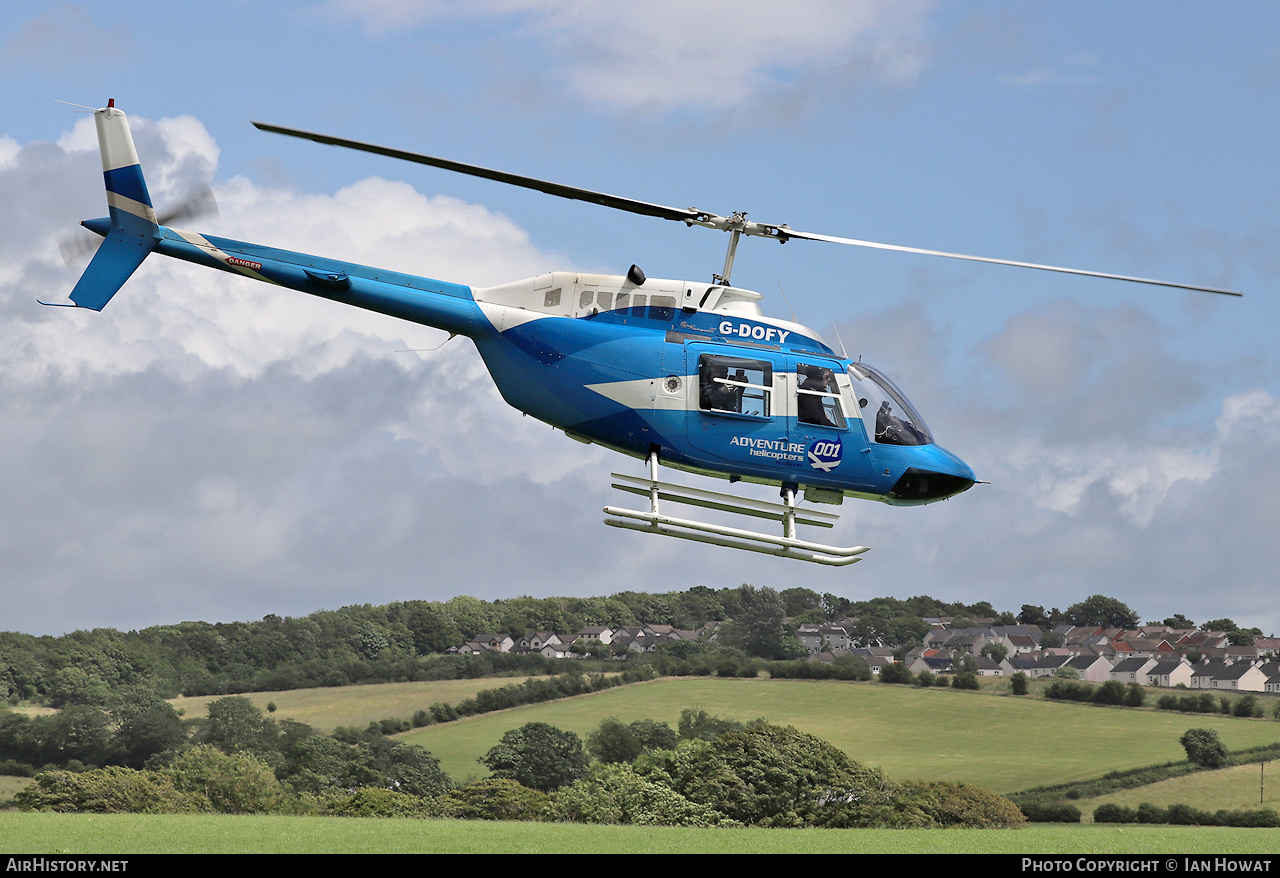 Aircraft Photo of G-DOFY | Bell 206B-3 JetRanger III | Adventure 001 Helicopters | AirHistory.net #584090