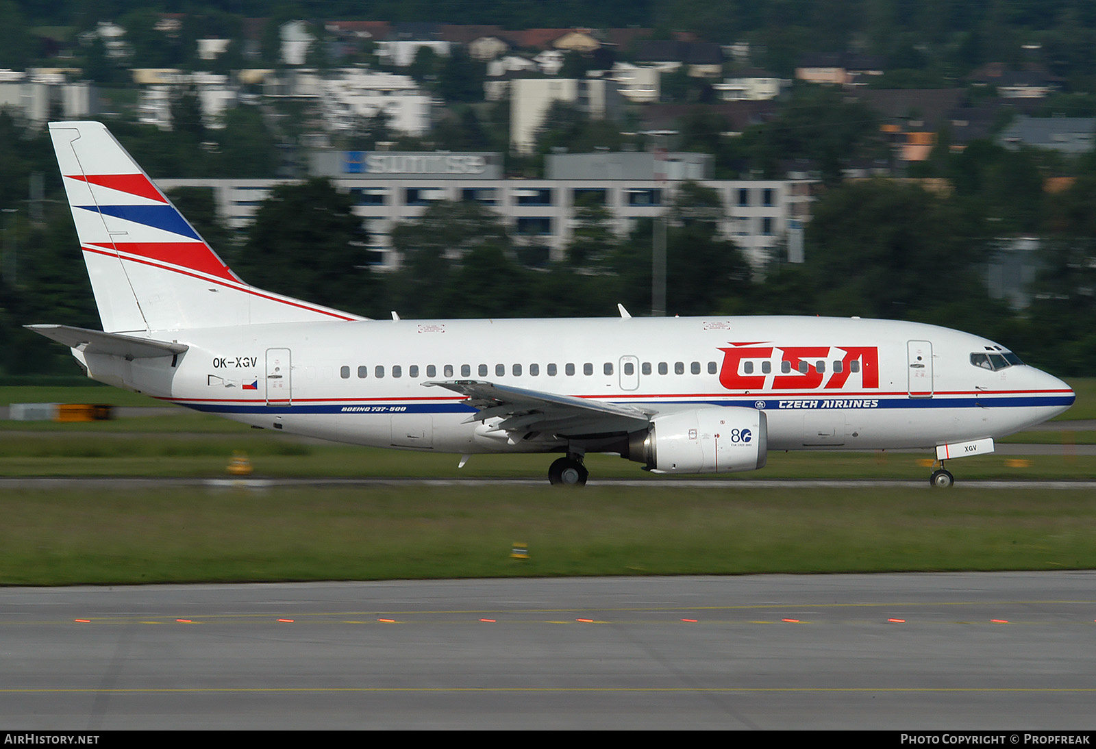 Aircraft Photo of OK-XGV | Boeing 737-5H6 | ČSA - Czech Airlines | AirHistory.net #584103