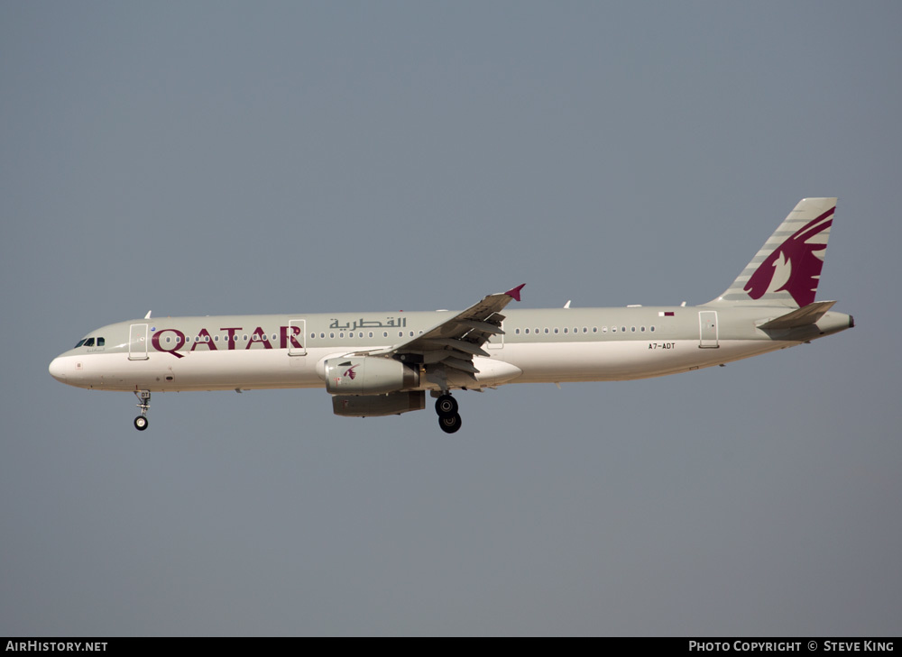 Aircraft Photo of A7-ADT | Airbus A321-231 | Qatar Airways | AirHistory.net #584104