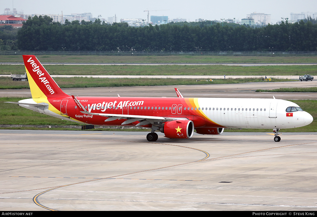 Aircraft Photo of VN-A523 | Airbus A321-271NX | VietJet Air | AirHistory.net #584112