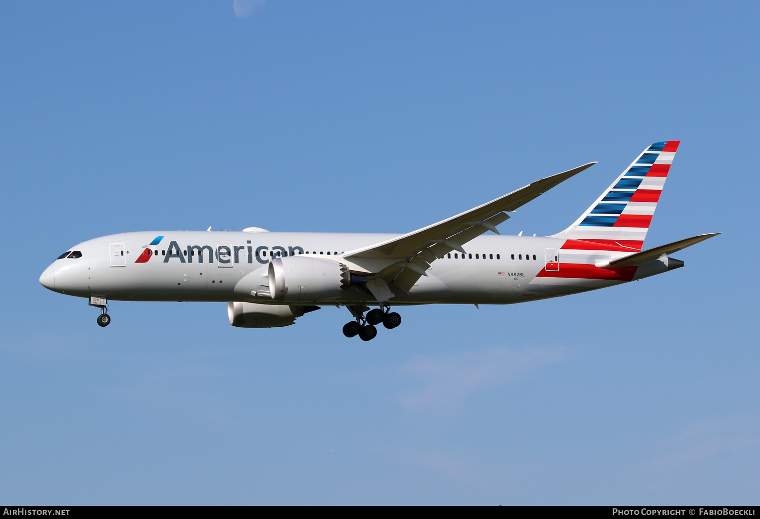 Aircraft Photo of N882BL | Boeing 787-8 Dreamliner | American Airlines | AirHistory.net #584116