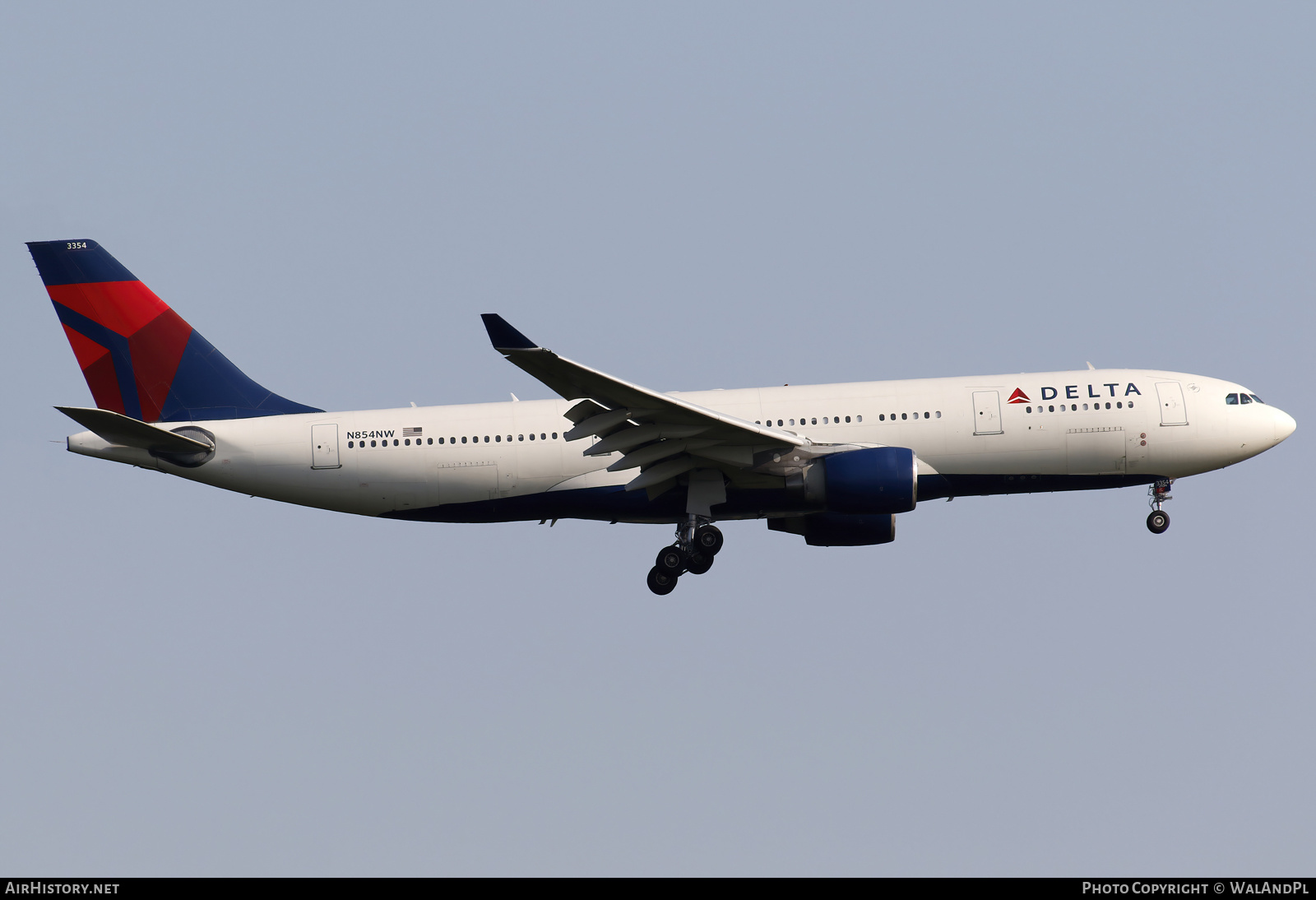 Aircraft Photo of N854NW | Airbus A330-223 | Delta Air Lines | AirHistory.net #584130